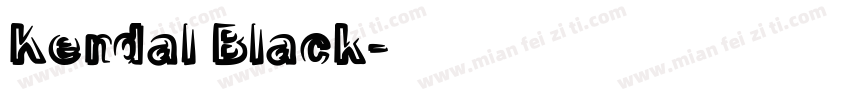 Kendal Black字体转换